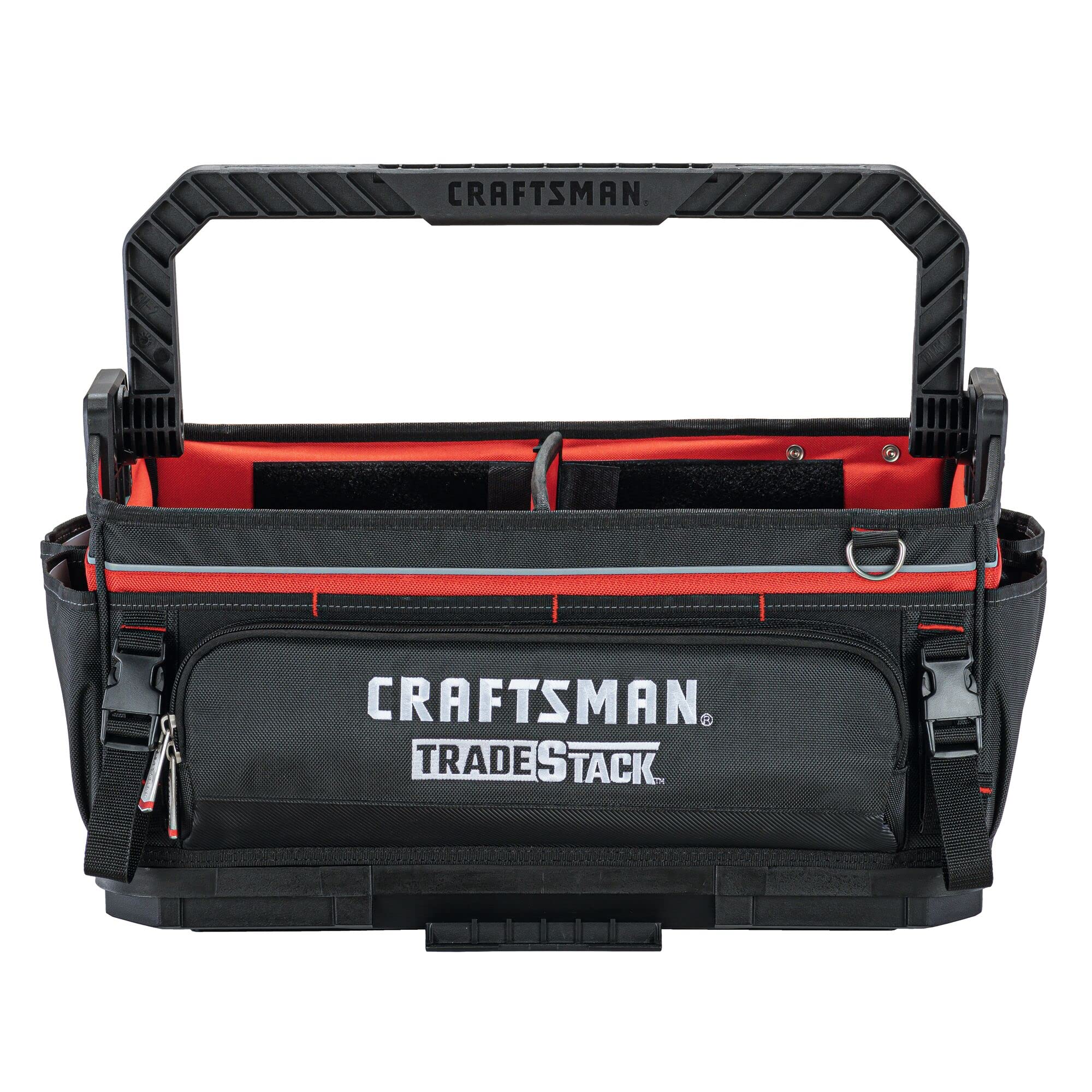 CRAFTSMAN TRADESTACK System Tool Bag, Heavy Duty Open Mouth Tool Tote