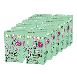 AriZona Green Tea with Ginseng and Honey - On-the-Go Powdered Drink Mix,0.07oz 120 Count - 10ct Boxes (Pack of 12) S&S 45% $18.14