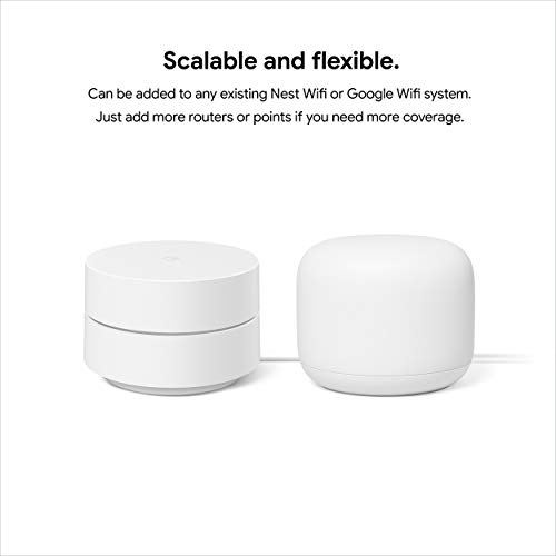 Google Nest Wifi - Home Wi-Fi System - Wi-Fi Extender - Mesh Router for Wireless Internet - 2 Pack $139
