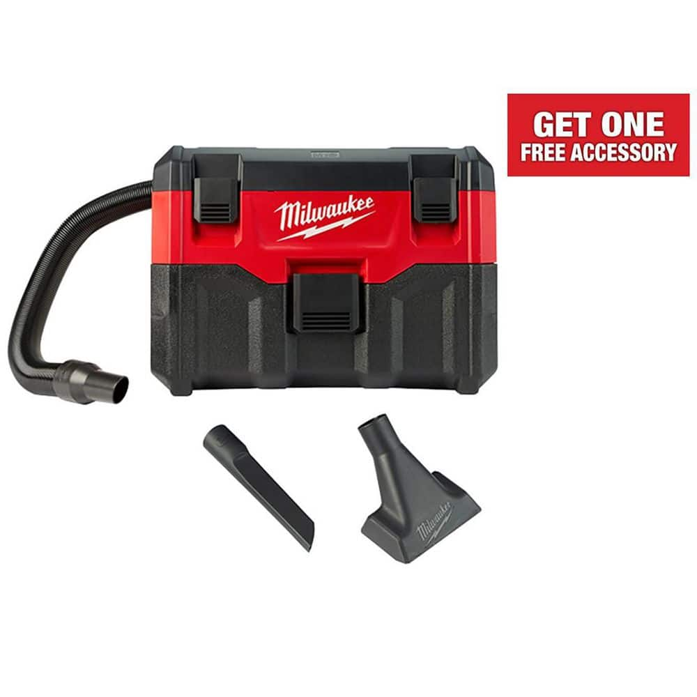 Milwaukee M18 18-Volt 2 Gal. Lithium-Ion Cordless Wet/Dry Vacuum (Vacuum-Only) 0880-20 - The Home Depot $101.78