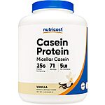 eSupplements via Amazon.com: Nutricost Casein Protein Powder 5lb Vanilla - Micellar Casein, Gluten Free, Non-GMO : Health &amp; Household $46/each $96.41 for 2