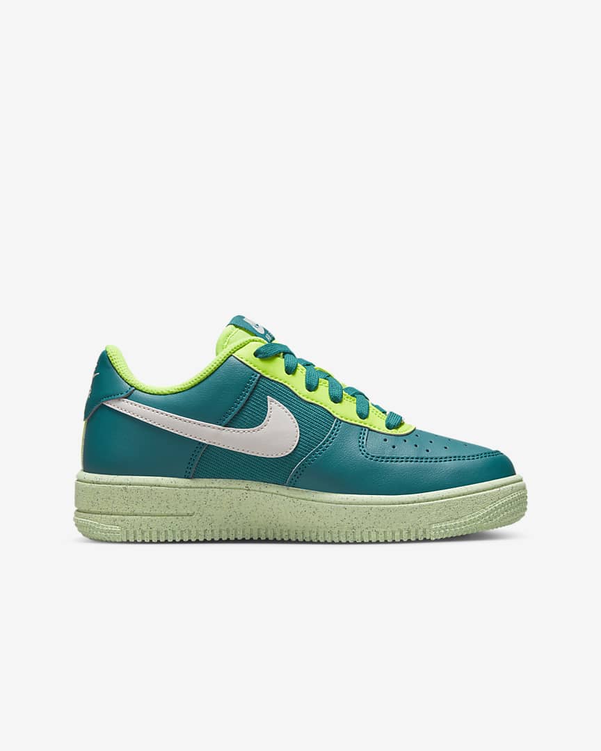 Nike Big Kids' Air Force 1 Crater Shoes (Spruce/Volt/Phantom) $49 + Free Shipping