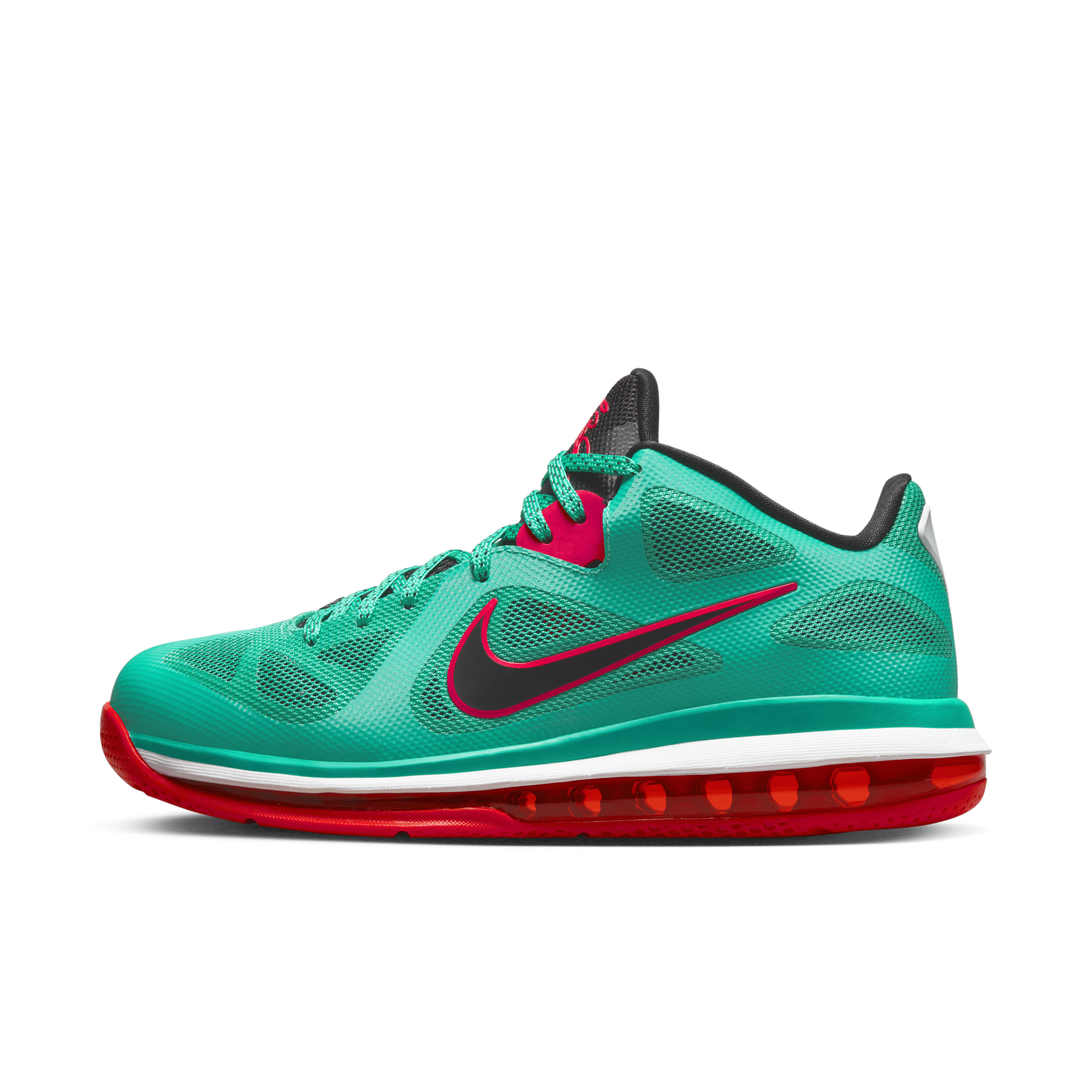 Nike Men's Lebron 9 Low Shoes (New Green/Action Red/White/Black) $115 + Free Shipping