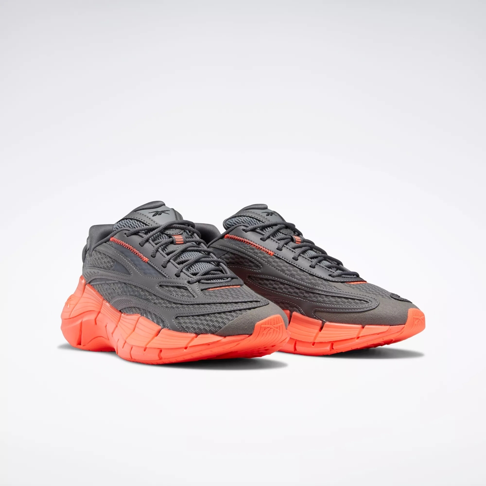 Reebok Men s Zig Kinecta 2.5 Shoes Grey Orange 57.48 Free