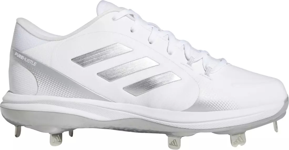 adidas Women's Purehustle 2 Metal Fastpitch Softball Cleats (White) 15 + Free Shipping