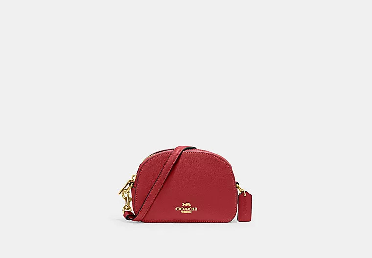 Coach Women's Mini Serena Crossbody (Red/Gold) 69 + Free Shipping