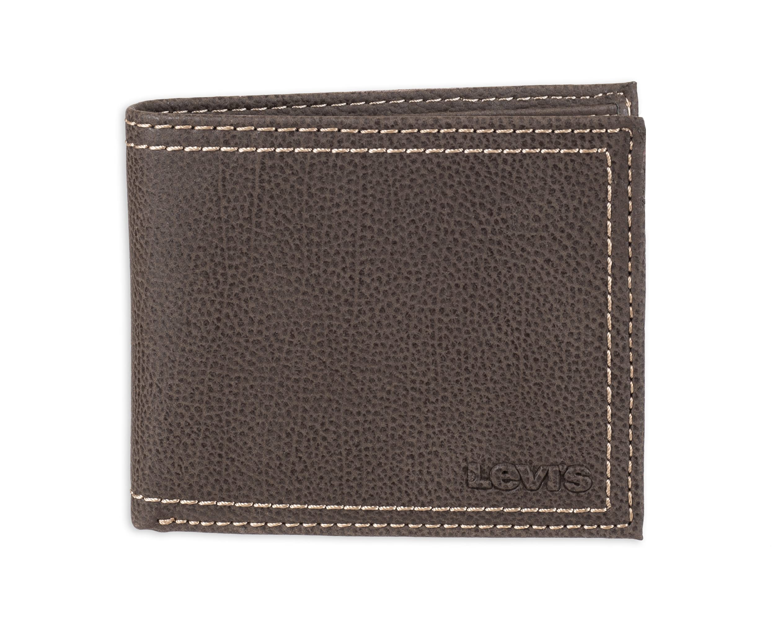 Levi's Men's Extra Capacity Slim Bifold Wallet (Brown) $15 + Free Shipping w/ Prime or on $35+
