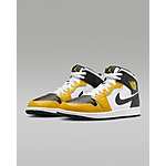 Nike Men's Air Jordan 1 Mid Shoes (Yellow/White or Black/Royal) $82 + Free Shipping