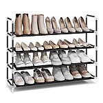 SONGMICS 4-Tier Shoe Rack 11” x 38.8” x 29.5” (Black) $11.89 + Free Shipping w/ Prime or on $35+