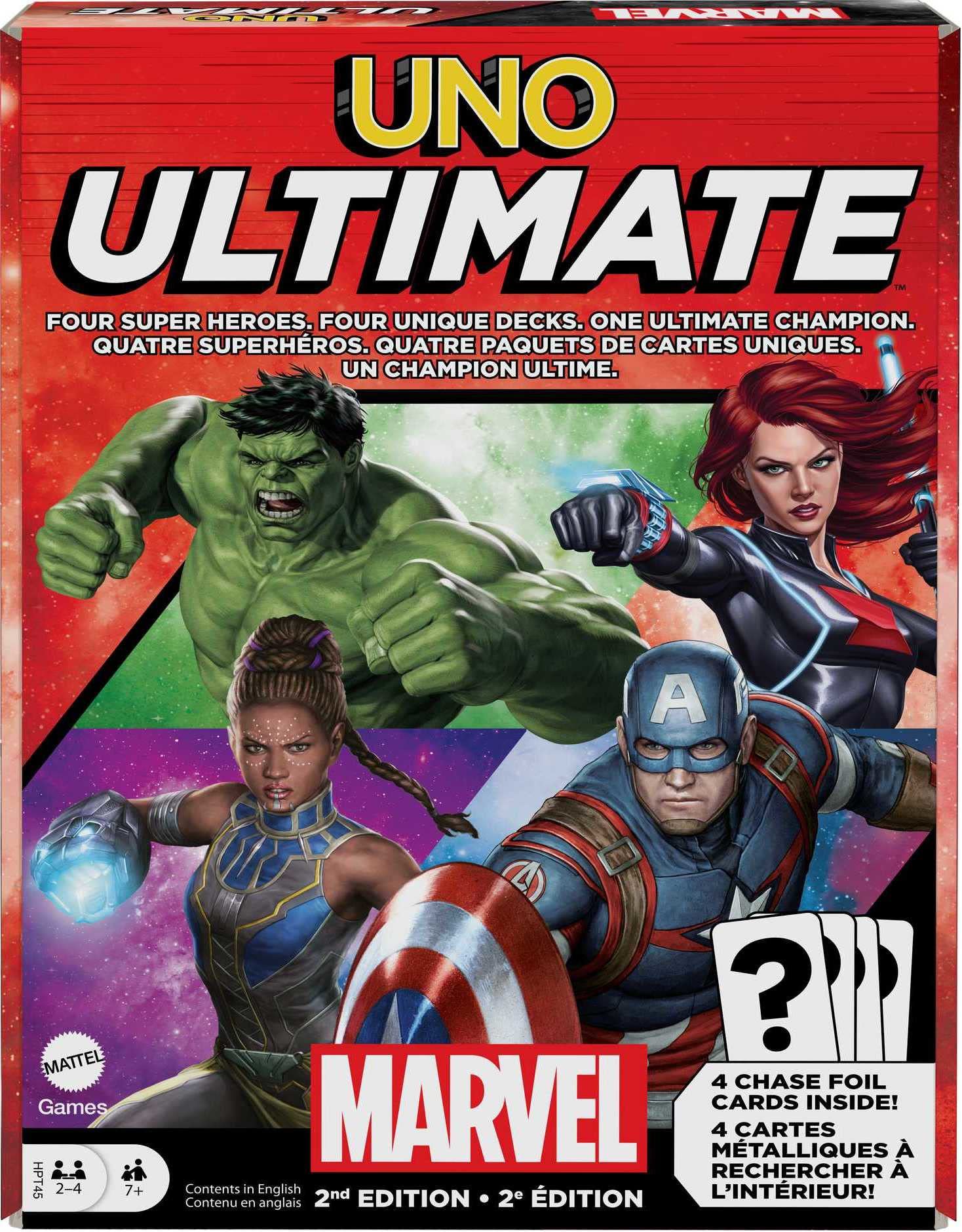 Mattel Games UNO Ultimate Marvel Card Game $9 + Free Shipping w/ Prime or on $35+