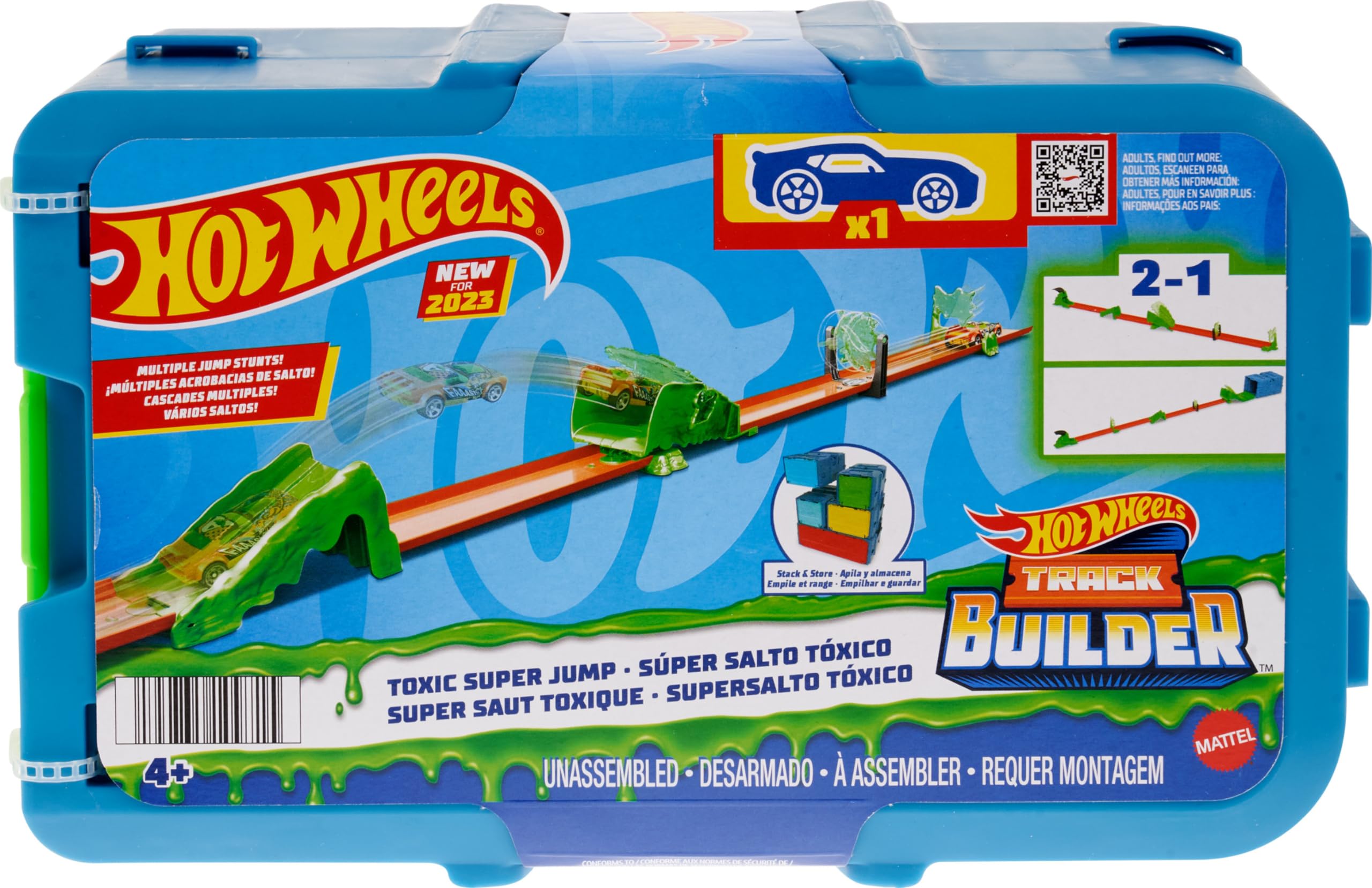Hot Wheels Track Builder Playset Toxic Super Jump Pack $9 + Free Shipping w/ Prime or on $35+
