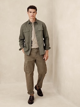 Banana Republic Men's: Luxe Touch T-Shirt $12.80, Pique Polo $18, Mockneck Jacket $44 & More + Free Shipping on $50+