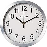10" Adalene Metal Analog Battery Operated Wall Clock (White Face, Aluminum Frame) $9.95