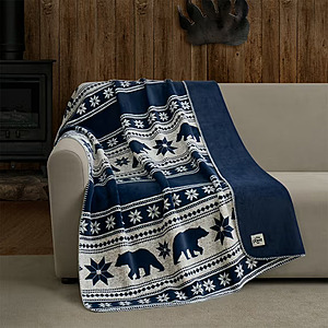 Pawz Plush Oversized Throw Blanket for Couch or Bed, Soft Flannel Fleece - 50"x72" - Free Shipping over $35 - $5
