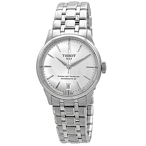 34mm Tissot Women's Chemin Des Tourelles Automatic Silver Dial Watch $274 + Free S&H
