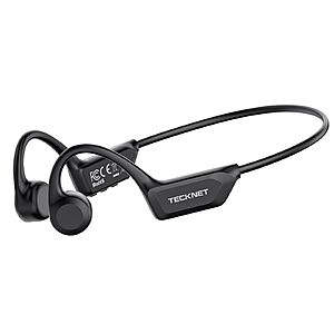 Tecknet Bluetooth 6.0 Open-Ear Bone Conduction Sport Headphones (2 Colors) from