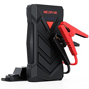 NEXPOW 12V 1000A Car Jump Starter, up to 7L Gas / 5.5L Diesel $25 + Free S&H