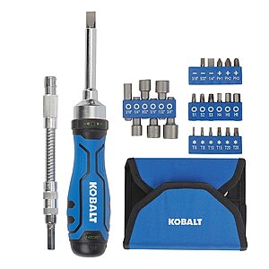 27-Pc Kobalt Ratcheting Multi-bit Variety Pack Screwdriver Set