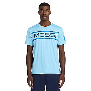 Messi Men's Short Sleeve Athletic Jersey Top (Blue or Pink)