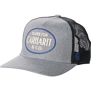Carhartt Hamilton Embroidered Trucker Hat (Steel) $10 & More + Free S&H on