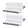 YSense 8 Pairs Crew Quarter Socks for Women Men, Breathable Cotton Athletic Compression Running Ankle Cushioned Moisture Wicking Gym Socks for Hiking Sports Work $8