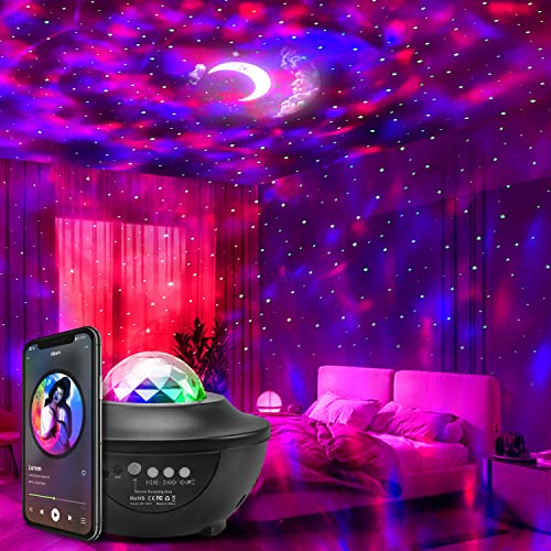 Galaxy Projector Lights Starry Night Light Moon Star Nebula Wave Projector for Kids Adults Bedroom Home Decor $25.19 + Free Shipping