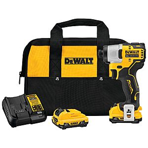 Select Lowe's Stores: DeWALT Xtreme 12V Cordless 1/4" Impact Driver + 2x 2.0Ah $49 + Free S&H