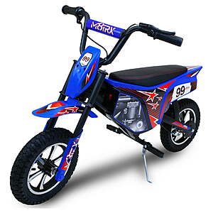 M8TRIX Blue or Pink 24V Electric Dirt Bike Ride on Toy Motorcycle