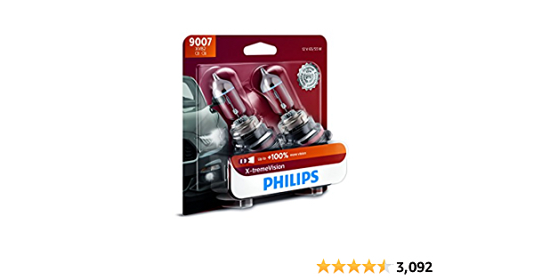 Philips 9007 X-tremeVision Upgrade Headlight Bulb with up to 100% More Vision, 2 Pack - $21.06