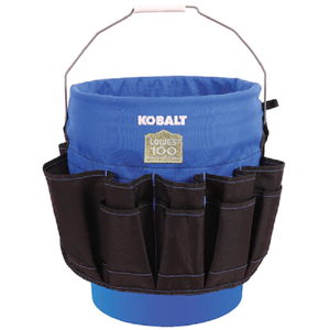 Kobalt Blue Black Polyester 18-in 5-Gallon Bucket Organizer B&M