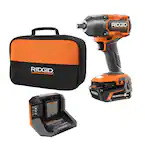 18V Brushless Cordless 1/2 in. Impact Wrench Kit with 4.0 Ah Battery and Charger $168.99