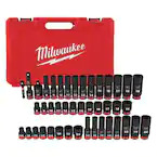 SHOCKWAVE 3/8 in. Drive SAE and Metric 6 Point Impact Socket Set (43-Piece) $99