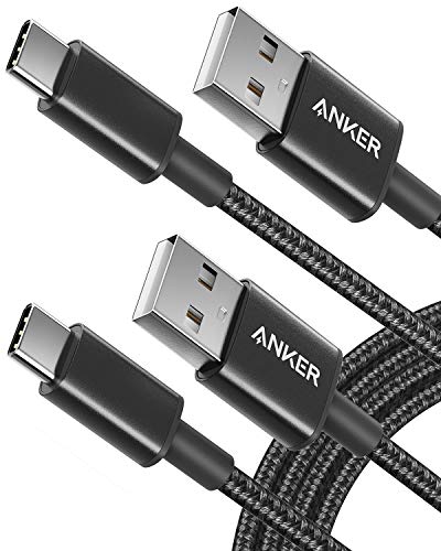 USB C Cable, Anker [2-Pack, 6 ft] Premium Nylon USB Cable , USB A to Type C Charging Cable Fast Charge for Samsung Galaxy S10 S10+ / Note 8, LG V20 and Other USB C Charge -$9.79