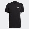 adidas Men's Aeroready Designed to Move Feelready Sport Tee (Black/White) $8 + Free Shipping