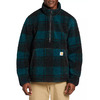 Carhartt Men's Quarter-Zip Sherpa Pullover Sweatshirt (Hunt Club/Black Plaid) $26.58 + Free Shipping on $49+