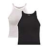 2-Pack No Boundaries Women's Seamless High Neck Tank Top (Black Soot/Vivid White) $5.77 ($2.88 each) + Free Shipping w/ Walmart+ or on $35+