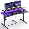 55&amp;quot; GTRacing Carbon Fiber Surface Computer Gaming Desk w/ Monitor Stand (Colorful) $55.99 + Free Shipping $59.99