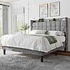 Feonase Upholstered Platform Bed Frame w/ Charging Station (Full Size, Light Gray) $96.99 + Free Shipping