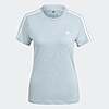 adidas Women's Essentials Slim 3-Stripes T-Shirt (Wonder Blue/White) $6 + Free Shipping