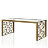46&amp;quot; CosmoLiving by Cosmopolitan Juliette Coffee Table (Clear/Gold) $72.66 + Free Shipping