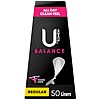50-Count U by Kotex Balance Daily Panty Liners for Thongs (Regular Length) $2.56 w/ S&amp;amp;S + Free Shipping w/ Prime or on $35+