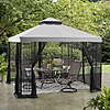 10' x 10' Mainstays Easy Assembly Outdoor Furniture Patio Gazebo (Black) $107 + Free Shipping