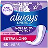 60-Count Always Daily Extra Protect Liners (Scented, Extra Long Length) $5.96 w/ S&amp;amp;S + Free Shipping w/ Prime or on $35+