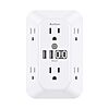 6-Outlet Addtam Multi Plug Surge Protector Outlet Extender w/ 4 USB Wall Charger $7.99 + Free Shipping w/ Prime or on $35+