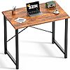 32&amp;quot; DUMOS Office Small Computer Desk Writing Study Work Table (Wood Brown) $19.96 + Free Shipping w/ Prime or on $35+