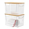 2-Pack FoverOne Stackable Trash Bag Dispenser w/ Bamboo Lid $13.99 ($6.99 each) + Free Shipping w/ Prime or on $35+