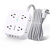 8-Outlet HANYCONY Multi Plug Surge Protector Power Strip Outlet w/ 4 USB (5 ft) $8.99 + Free Shipping w/ Prime or on $35+