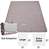 80&amp;quot; x 60&amp;quot; LRUUIDDE Foldable Waterproof Picnic Beach Blanket (Brown) $6.37 + Free Shipping w/ Prime or on $35+