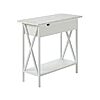 23.75&amp;quot; Convenience Concepts Tucson Flip Top End Side Table w/ Charging Station (White) $45.40 + Free Shipping w/ Prime