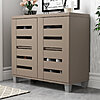 12-Pair Steelside Crete Lismore Shoe Storage Cabinet (Warm Taupe) $72.99 + Free Shipping